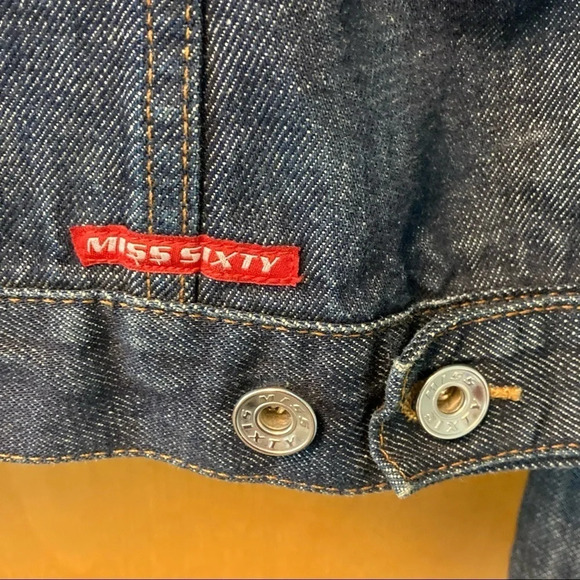 MISS SIXTY Sm M Vintage Jean  Denim Jacket - Picture 8 of 12